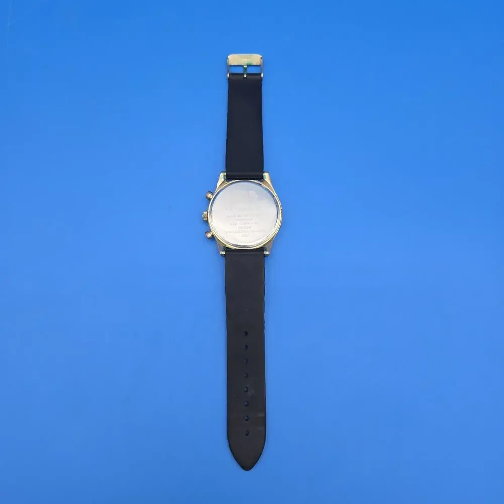 Star Wars Rebel Alliance Watch Men 40mm Brass Tone Black Accutime New Battery
